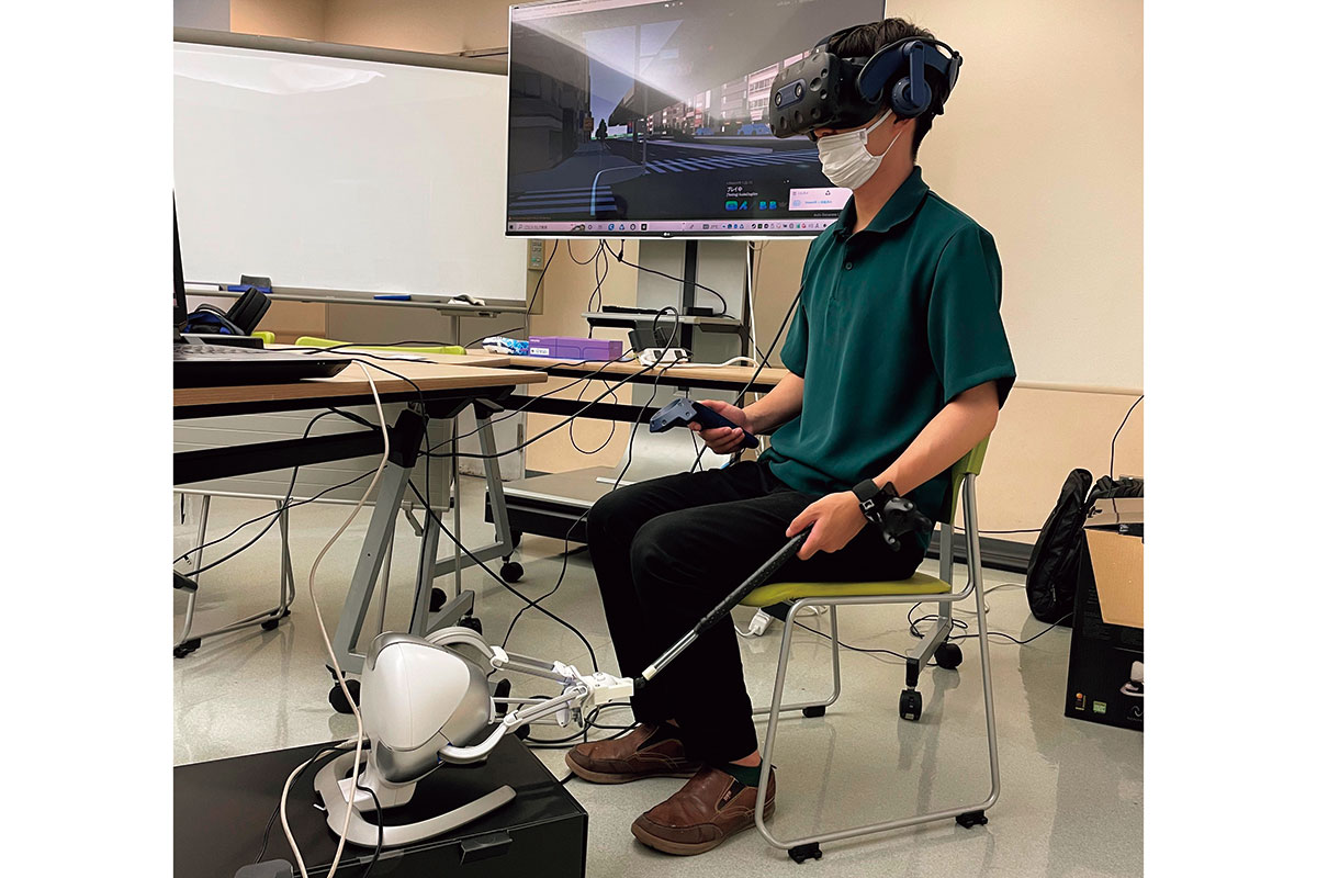 Virtually walk with a guide dog